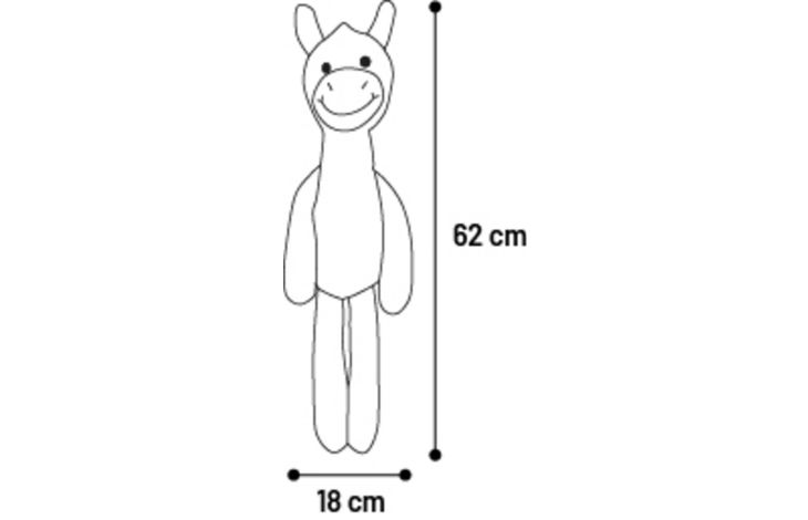 Toy Zefra Zebra White & Black | 525784 | Flamingo Pet Products