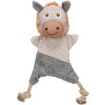 Speelgoed Libar Paard met touw Bruin