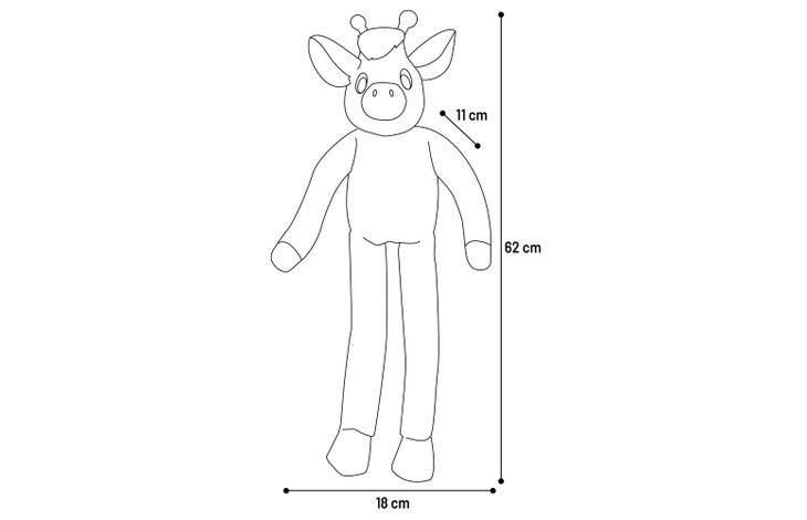 Flamingo Toy Fagi Giraffe Brown