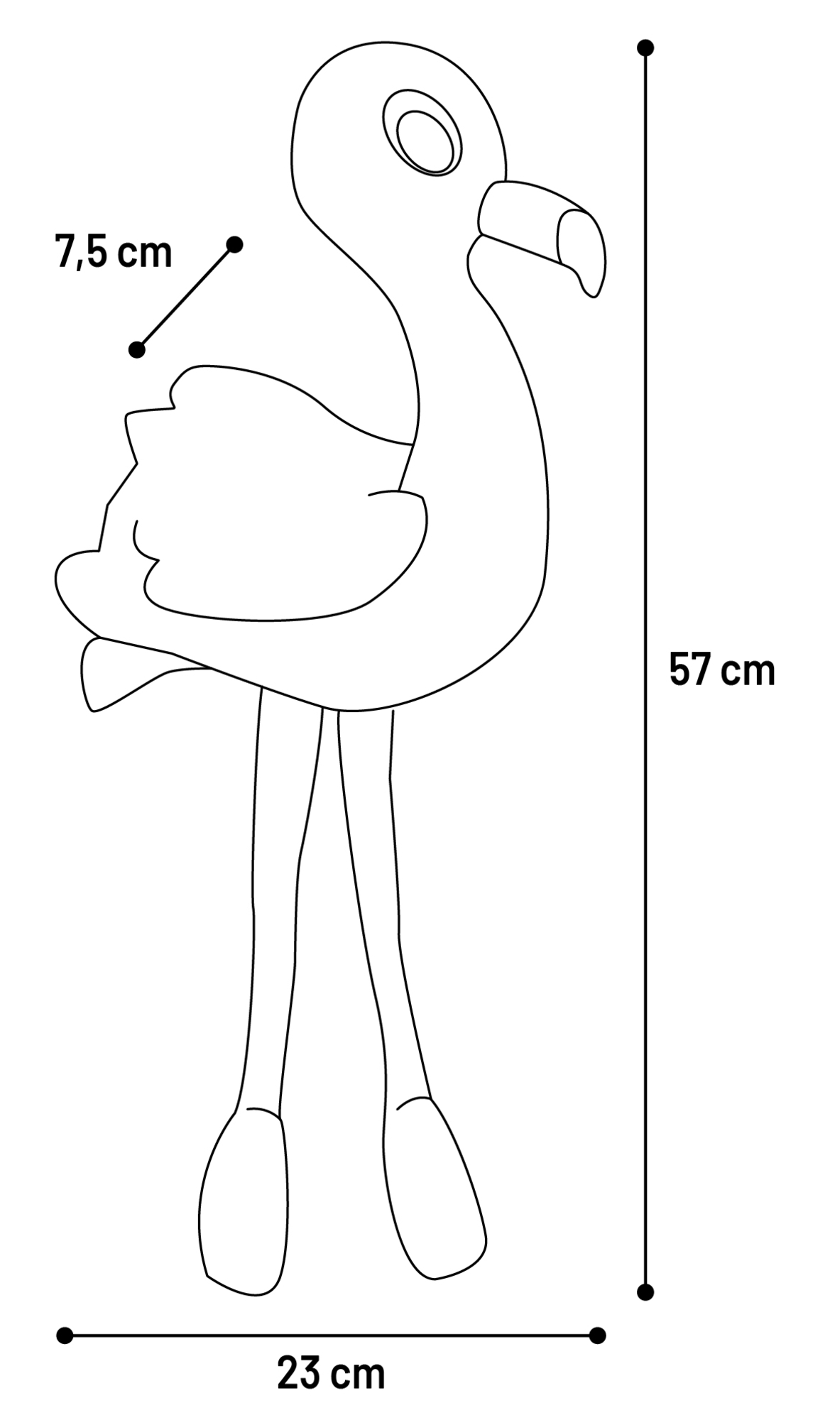 Flamingo Toy Minga Flamingo Pink