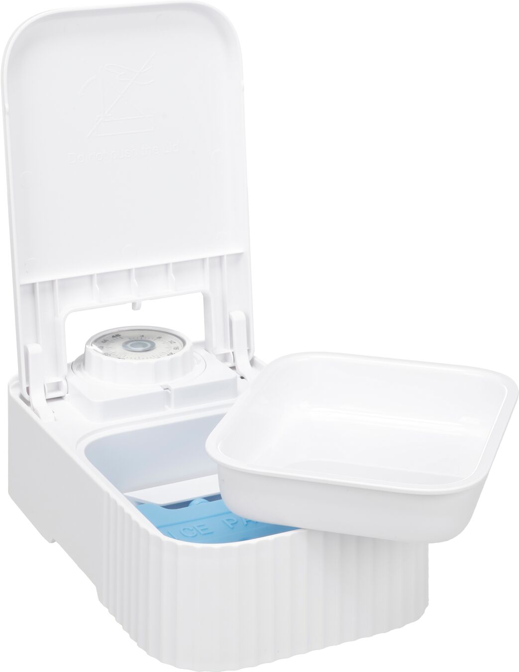 Flamingo Distributore di cibo Dozer Rettangolo Bianco