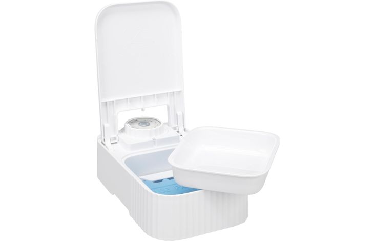 Flamingo Distributore di cibo Dozer Rettangolo Bianco