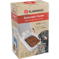 Flamingo Distributore di cibo Dozer Rettangolo Bianco