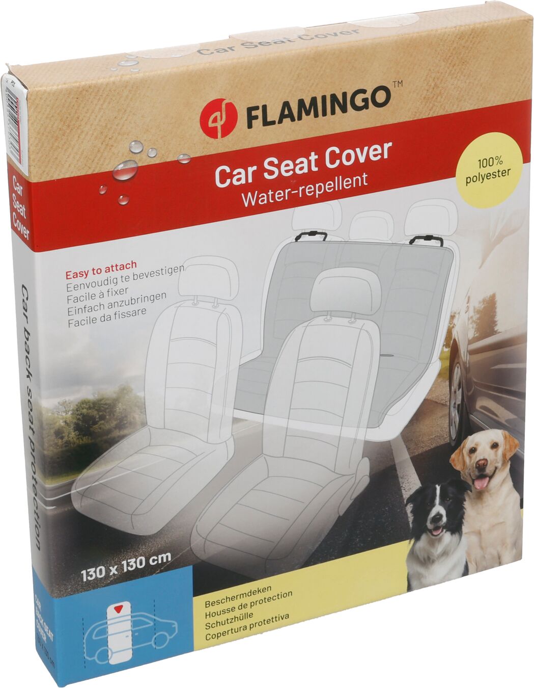 Flamingo Car seat cover Essenza Back seat (of the car) Black
