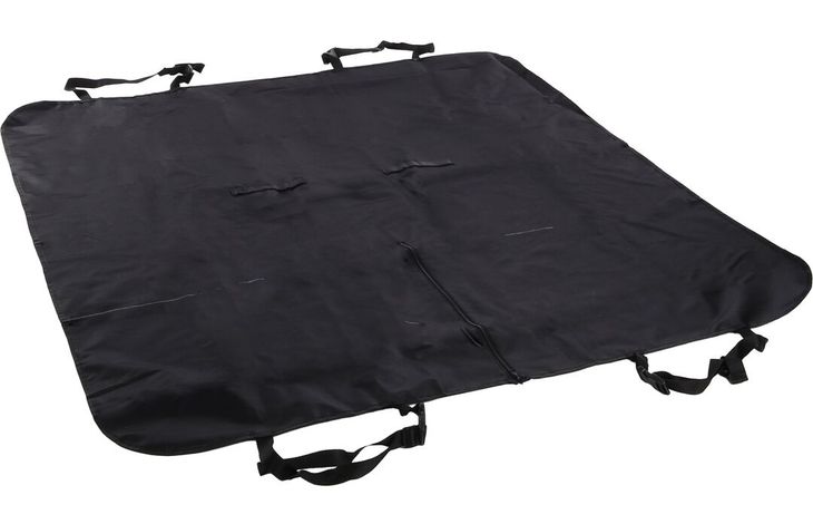 Flamingo Car seat cover Essenza Can be split in two Hammock model Back seat (of the car) Black