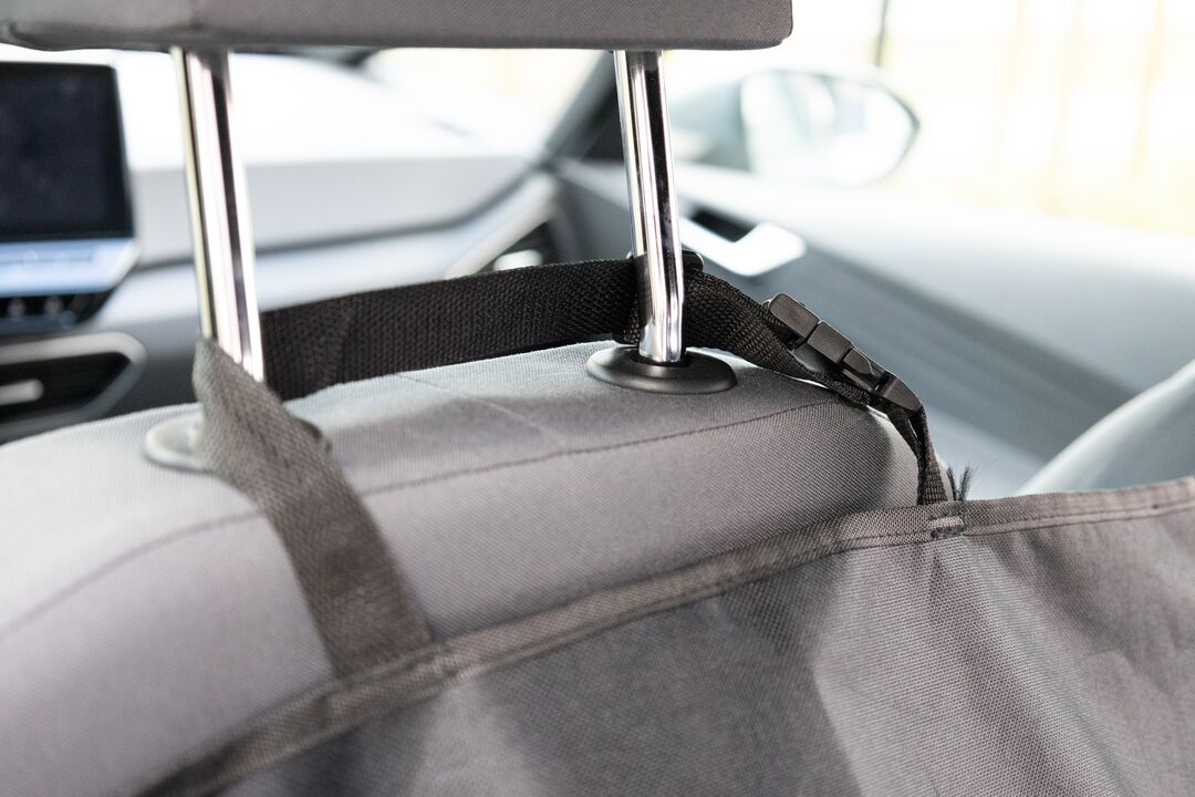 Flamingo Car seat cover Essenza Can be split in two Hammock model Back seat (of the car) Black