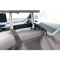 Flamingo Car seat cover Essenza Can be split in two Hammock model Back seat (of the car) Black