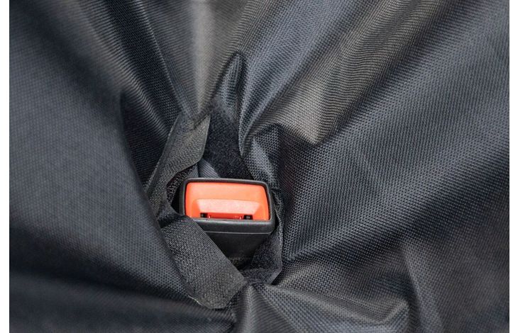 Flamingo Car seat cover Essenza Can be split in two Hammock model Back seat (of the car) Black
