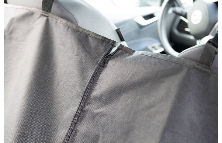 Flamingo Car seat cover Essenza Can be split in two Hammock model Back seat (of the car) Black