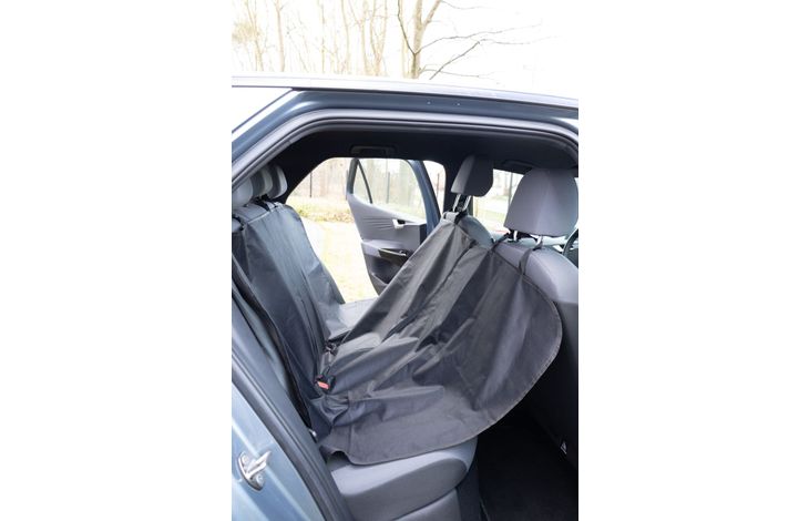 Flamingo Car seat cover Essenza Can be split in two Hammock model Back seat (of the car) Black