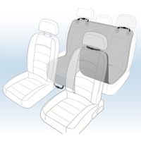 Flamingo Car seat cover Essenza Can be split in two Hammock model Back seat (of the car) Black