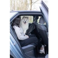 Flamingo Car seat cover Essenza Can be split in two Hammock model Back seat (of the car) Black