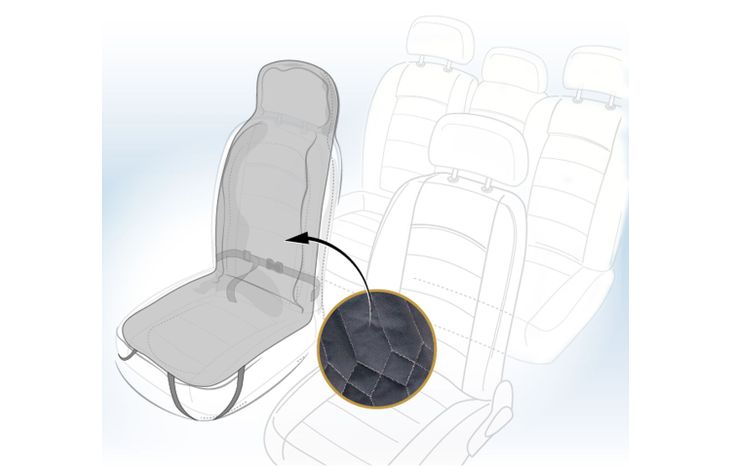 Flamingo Car seat cover Elite Cover-style design Single seat (in the car) Black