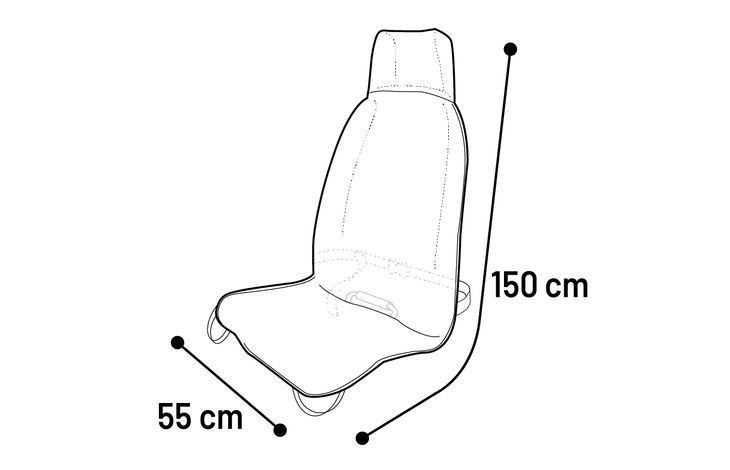 Flamingo Car seat cover Elite Cover-style design Single seat (in the car) Black