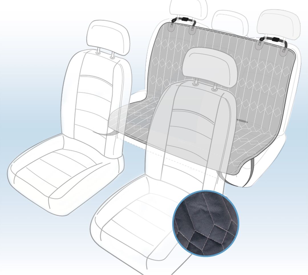 Flamingo Car seat cover Elite Back seat (of the car) Black