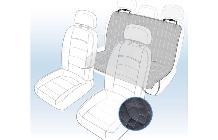 Flamingo Car seat cover Elite Back seat (of the car) Black