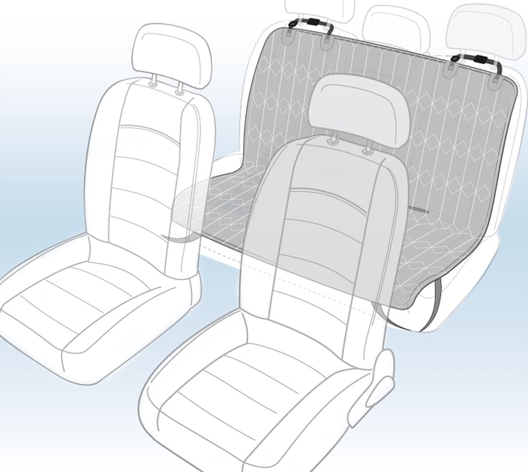 Flamingo Car seat cover Elite Back seat (of the car) Black