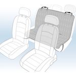 Car seat cover Elite Back seat (of the car) Black