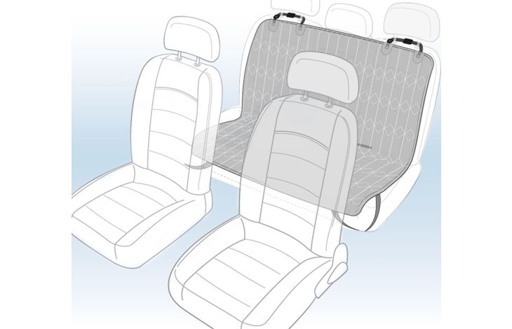 Flamingo Car seat cover Elite Back seat (of the car) Black