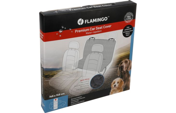 Flamingo Car seat cover Elite Back seat (of the car) Black