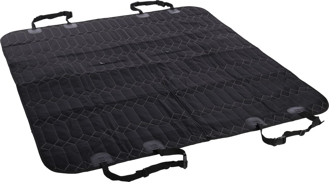 Flamingo Car seat cover Elite Can be split in two Hammock model Back seat (of the car) Black
