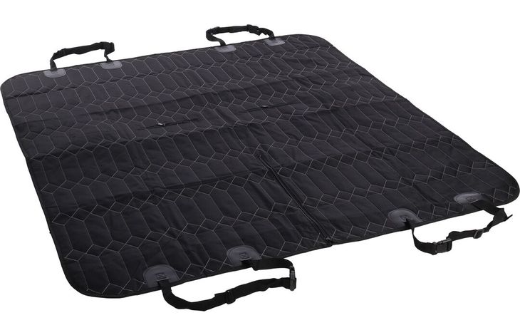 Flamingo Car seat cover Elite Can be split in two Hammock model Back seat (of the car) Black