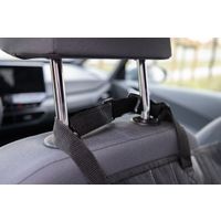 Flamingo Car seat cover Elite Can be split in two Hammock model Back seat (of the car) Black