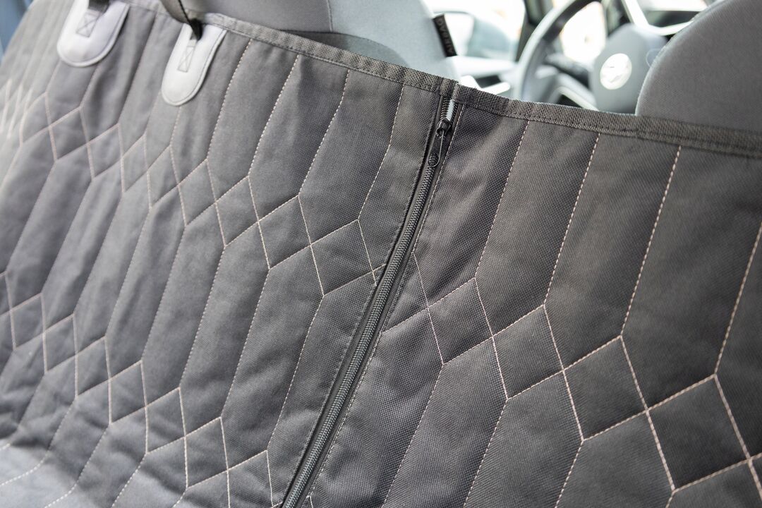 Flamingo Car seat cover Elite Can be split in two Hammock model Back seat (of the car) Black