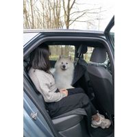 Flamingo Car seat cover Elite Can be split in two Hammock model Back seat (of the car) Black