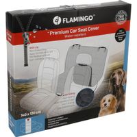 Flamingo Car seat cover Elite Can be split in two Hammock model Back seat (of the car) Black