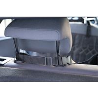Flamingo Car seat cover Elite Can be split in two Hammock model Back seat (of the car) Black