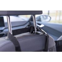 Flamingo Car seat cover Elite Can be split in two Hammock model Back seat (of the car) Black