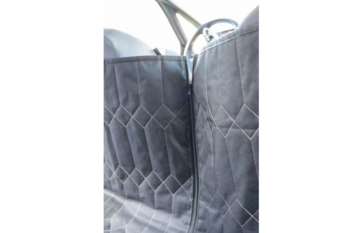 Flamingo Car seat cover Elite Can be split in two Hammock model Back seat (of the car) Black