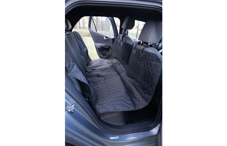 Flamingo Car seat cover Elite Can be split in two Hammock model Back seat (of the car) Black