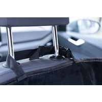 Flamingo Car seat cover Fleazy Can be split in two Hammock model Back seat (of the car) Black