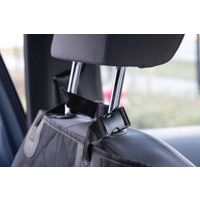 Flamingo Car seat cover Heary Can be split in two Hammock model Back seat (of the car) Black