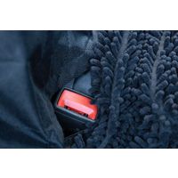 Flamingo Car seat cover Heary Can be split in two Hammock model Back seat (of the car) Black