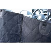 Flamingo Car seat cover Heary Can be split in two Hammock model Back seat (of the car) Black