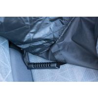 Flamingo Car seat cover Heary Can be split in two Hammock model Back seat (of the car) Black