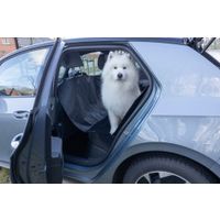 Flamingo Car seat cover Heary Can be split in two Hammock model Back seat (of the car) Black