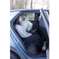 Flamingo Car seat cover Heary Can be split in two Hammock model Back seat (of the car) Black