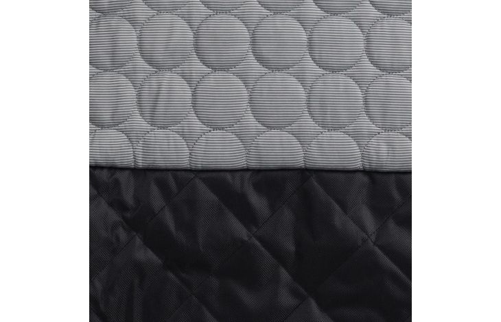 Flamingo Car seat cover Breazy Can be split in two Hammock model Back seat (of the car) Black