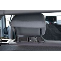 Flamingo Car seat cover Breazy Can be split in two Hammock model Back seat (of the car) Black