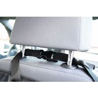 Flamingo Car seat cover Breazy Can be split in two Hammock model Back seat (of the car) Black