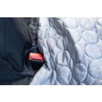 Flamingo Car seat cover Breazy Can be split in two Hammock model Back seat (of the car) Black