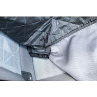 Flamingo Car seat cover Breazy Can be split in two Hammock model Back seat (of the car) Black
