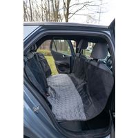 Flamingo Car seat cover Breazy Can be split in two Hammock model Back seat (of the car) Black