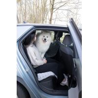 Flamingo Car seat cover Breazy Can be split in two Hammock model Back seat (of the car) Black