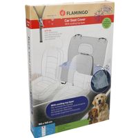 Flamingo Car seat cover Breazy Can be split in two Hammock model Back seat (of the car) Black
