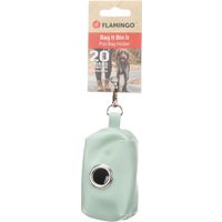 Flamingo Poop bag dispenser Purva Green